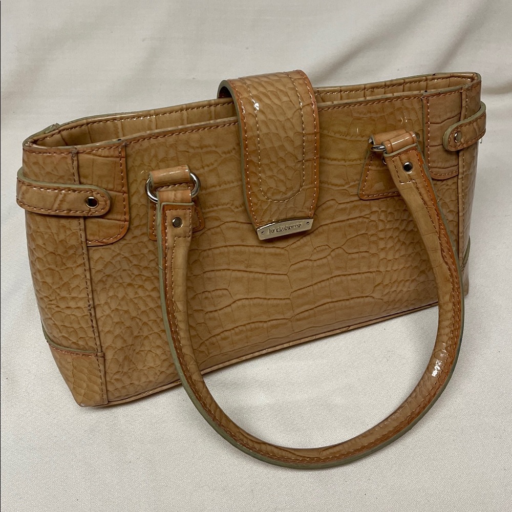 Liz Claiborne Camel Embossed Handbag
